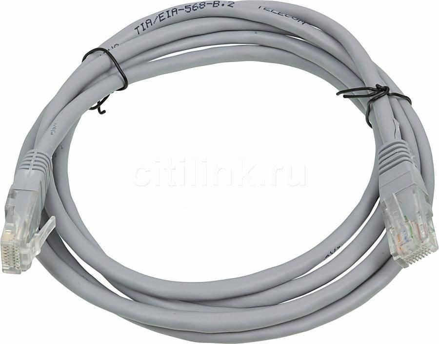 Патч-корд UTP RITMIX RCC-080 литой, кат.5e, 3m, CCA