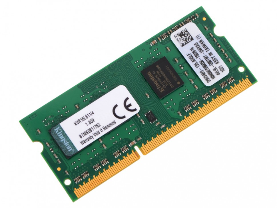 Память оперативная Kingston KVR16LS11/4, 4GB