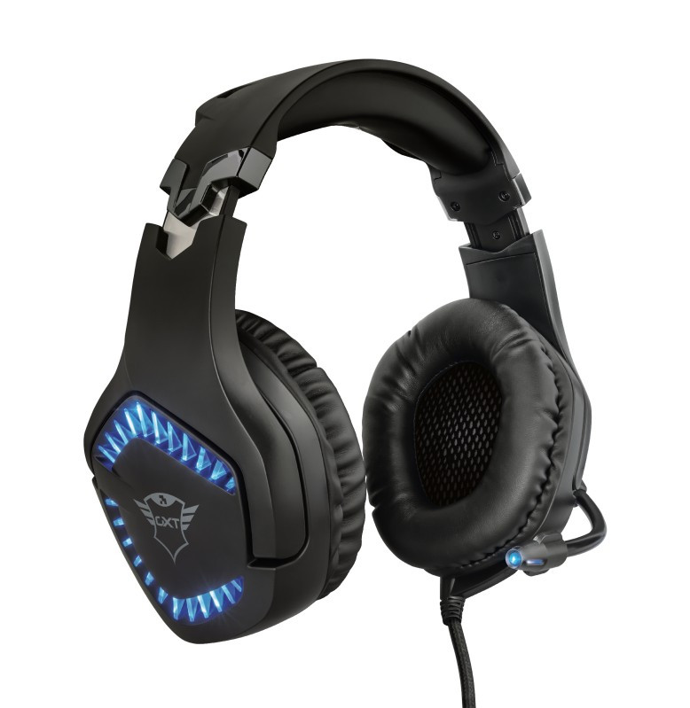 Наушники гарнитура игровая Trust GXT460 Varzz Illuminated черный