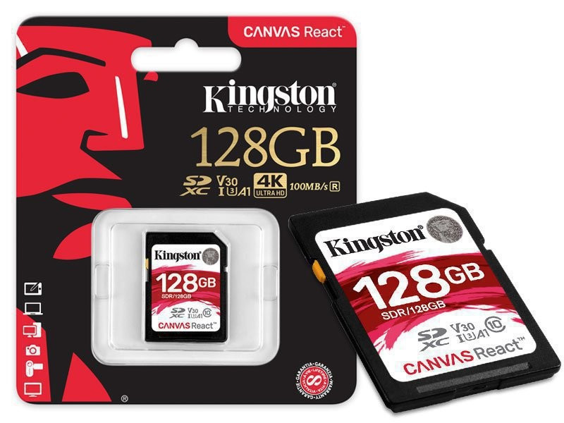 Карта памяти SD 128GB Class 10 U3 Kingston SDR/128GB