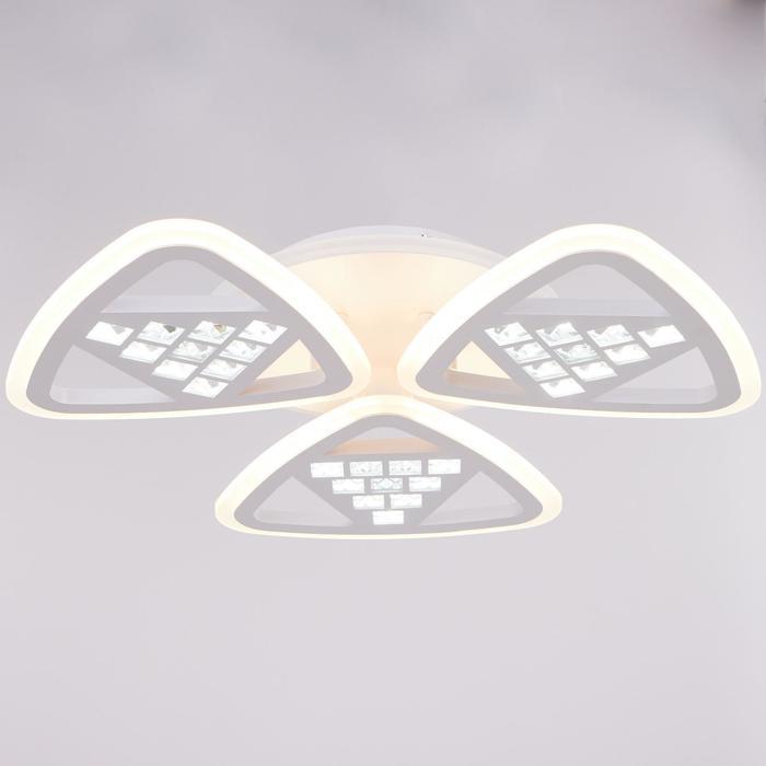 Люстра с ПДУ 38106 134Вт LED 3000-6000К белый, 60,5х7,5 см