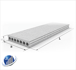 Плиты перекрытия многопустотные ПК 72-15-8