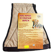 Пояс - корсет из собачьей шерсти XXXL (56-60 размер)
