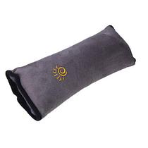Подушка-накладка на ремень безопасности автомобиля HeroRider для детей (Серый)