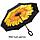 Чудо-зонт перевёртыш «My Umbrella» SUNRISE (Розовая хохлома), фото 3