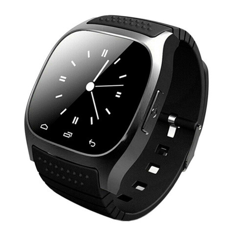 Умные часы водонепроницаемые Smart Watch M26 с сенсорным экраном, шагометром и защитой анти-вор (Черный) - фото 1 - id-p83065064