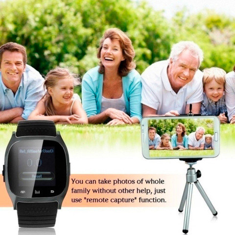Умные часы водонепроницаемые Smart Watch M26 с сенсорным экраном, шагометром и защитой анти-вор (Черный) - фото 5 - id-p83065064