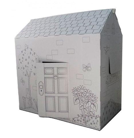 Домик-раскраска картонный с карандашами - фото 2 - id-p83064720