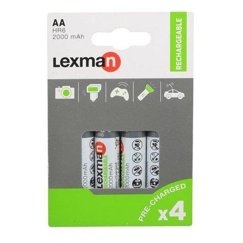 Аккумуляторы [перезаряжаемые батарейки] NiMH LEXMAN GREEN {4 шт., pre-charged} (ААА / 900 mAh) - фото 2 - id-p83065282