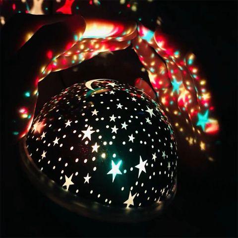 Ночник с вращающейся цветной проекцией звездного неба STAR MASTER (Сиреневый) - фото 6 - id-p83064902
