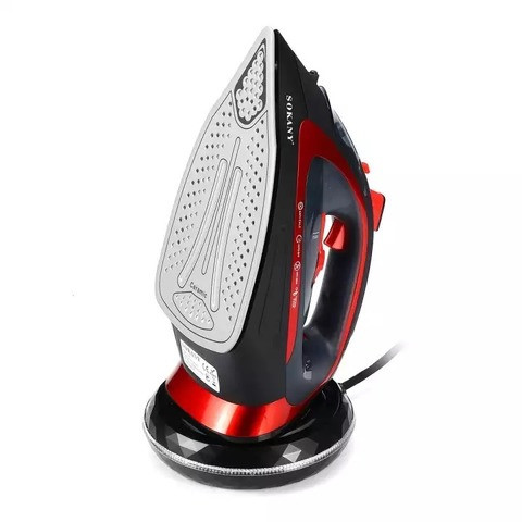 Утюг паровой беспроводной с керамической подошвой Sokany Steam Iron 2400W - фото 3 - id-p83065585