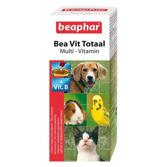 Bea Vit Total 50 мл – Витамины для кошек, собак и птиц во время линьки