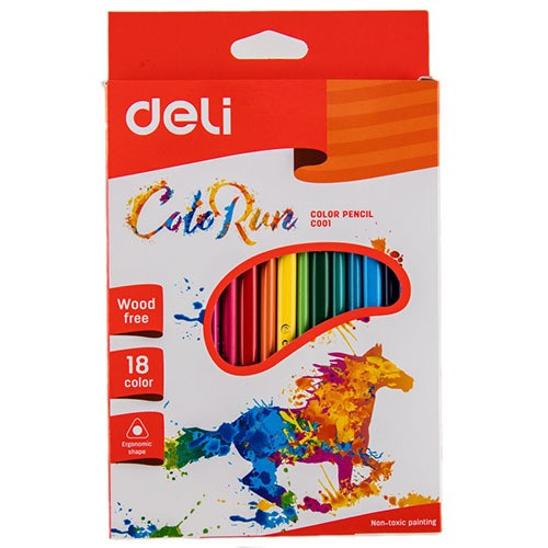 Цветные карандаши 18цв Deli C00110 - фото 2 - id-p83098042