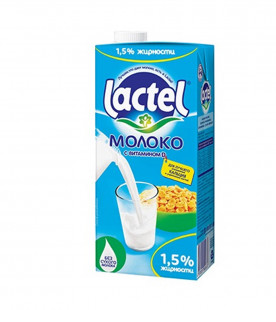 Молоко Lactel, 1 литр, 2,5%, тетрапакет - фото 1 - id-p83109612