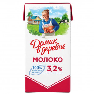 Молоко Домик в деревне, 925 мл, 3.2%, тетрапакет, фото 2