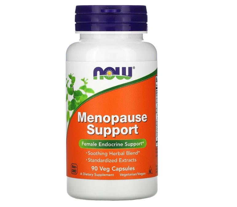 Now Foods, Menopause Support, 90 растительных капсул