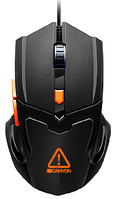 Мышь игровая Canyon CND-SGM02RGB (Black-Orange), фото 1