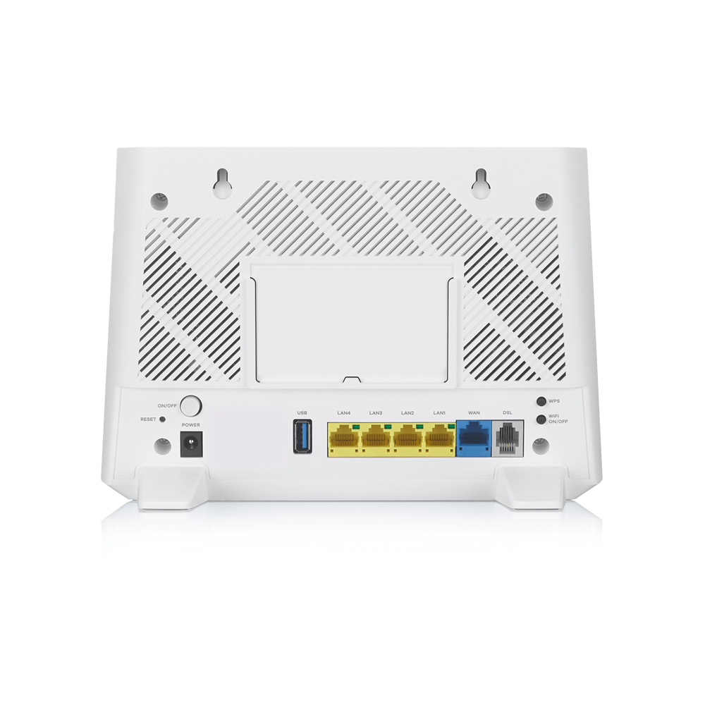 Zyxel VMG3625-T50B-EU02V1F Wi-Fi роутер VDSL2/ADSL2+ Zyxel VMG3625-T50B, 2xWAN (GE RJ-45 и RJ-11), Annex A - фото 2 - id-p83147322