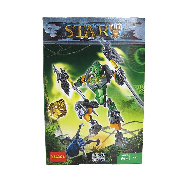 Decool Star Soldier 10701 Конструктор "Фигурка Лева – Повелитель Джунглей" (Аналог LEGO Биониклы)