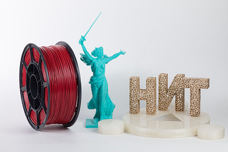 Пластик для 3D печати "НИТ", ABS бордово-фиолетовый 1 кг., фото 2