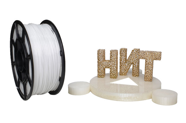 Пластик для 3D печати "НИТ", Petg бежевый 1 кг., фото 2