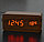 Настольные цифровые часы с будильником от сети и электрические с календарем под дерево коричневые, фото 7