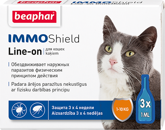 Immo Shield line-on cat – капли для кошек против паразитов