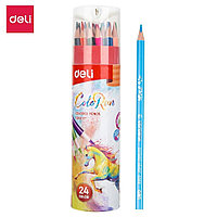 Цветные карандаши 24цв Deli C00327 в тубусе