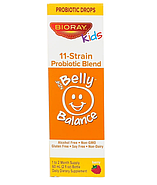 Bioray, Kids, NDF Belly Balance, пробиотическая смесь из 11 штаммов с ягодным вкусом, 60 мл (2 жидких унции), фото 2