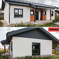 Каркасно модульный дом 120m2 из ЛСТК 10х13m