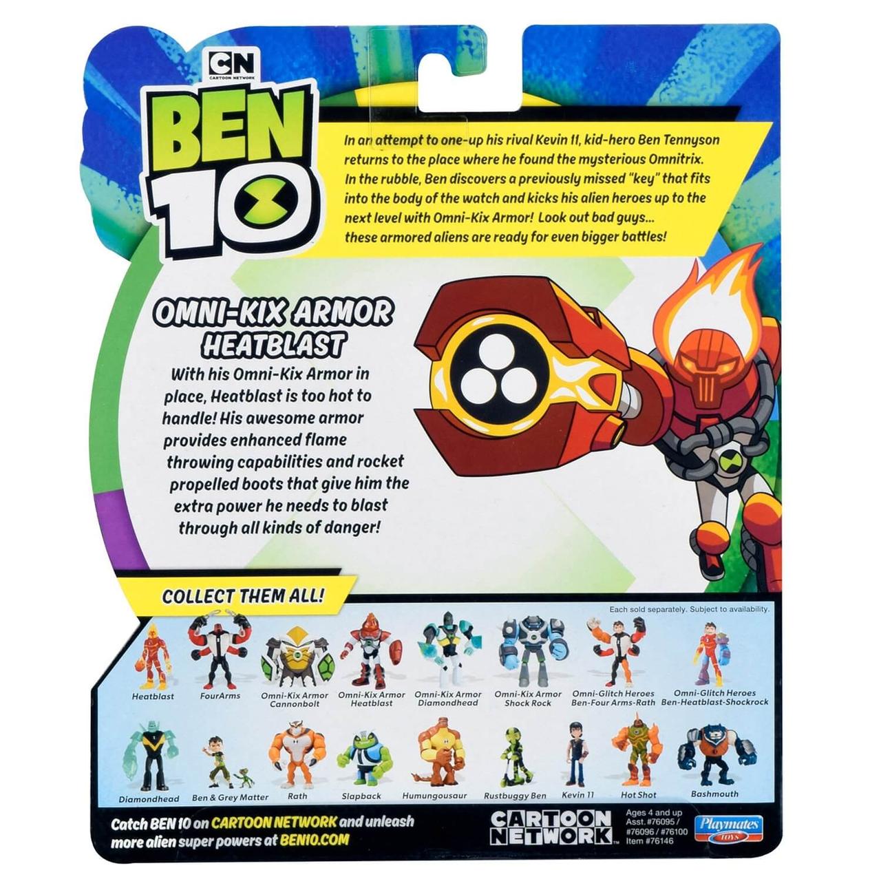 Ben 10 Фигурка 12.5 см, Бронированный Человек-огонь