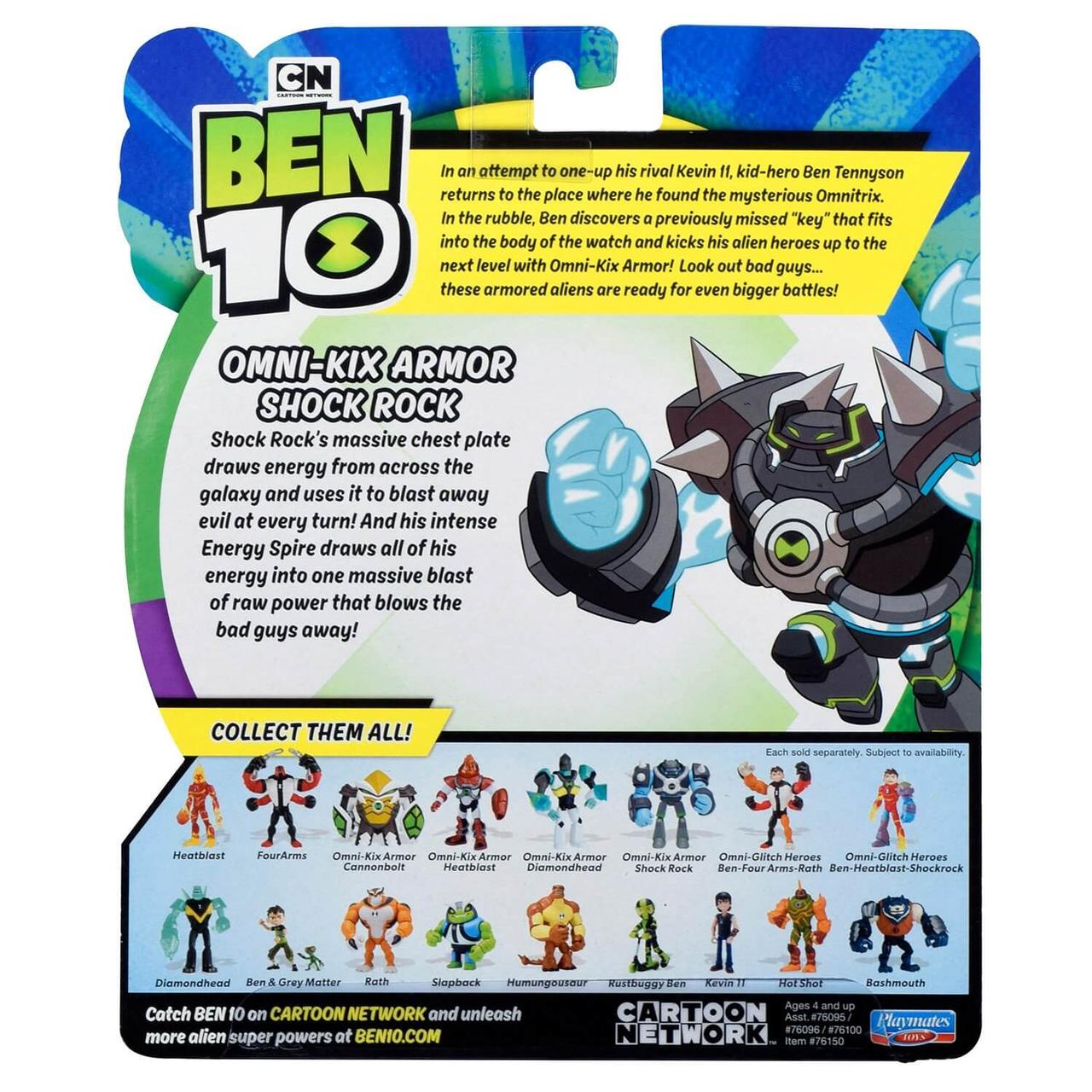 Ben 10 Фигурка 12.5 см, Бронированный Шок Рок