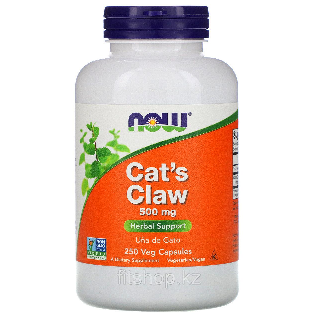Кошачий коготь или Cat's Claw , Now Foods 500mg ,250 capsules