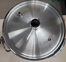 Крышка сферическая для котла 25 л, сталь марка 304, выход 1,5".