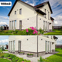 Каркасно модульный дом 160m2 из ЛСТК 17х12m