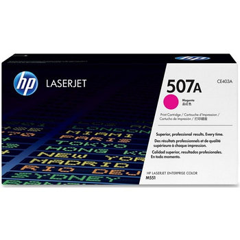 Картридж HP CE403A, 507A Magenta Cartridge for Color LaserJet M551/MFP M570/MFP M575, up to 6000 pages. ;