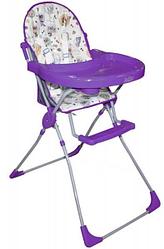 Стульчик для кормления Selby 152 Совы, фиолетовый