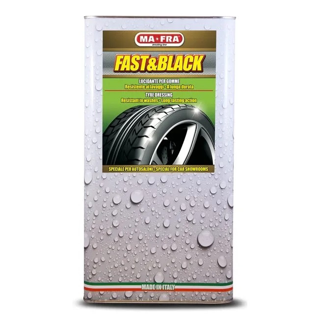 Восстанавливающая полироль резины, бамперов, молдингов Ma-Fra FAST&BLACK (4,5 л)