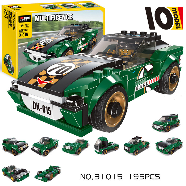 Decool 31015 Конструктор 20 в 1 "Супер гонка", 195 дет. (Аналог LEGO)