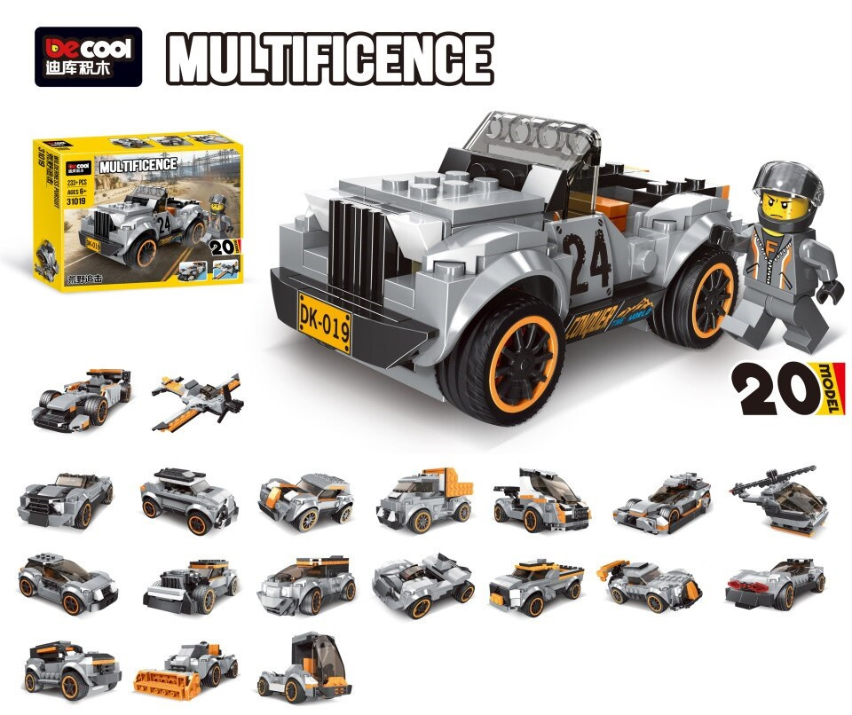 Decool 31019 Конструктор 20 в 1 "Дикая передача", 233 дет. (Аналог LEGO)