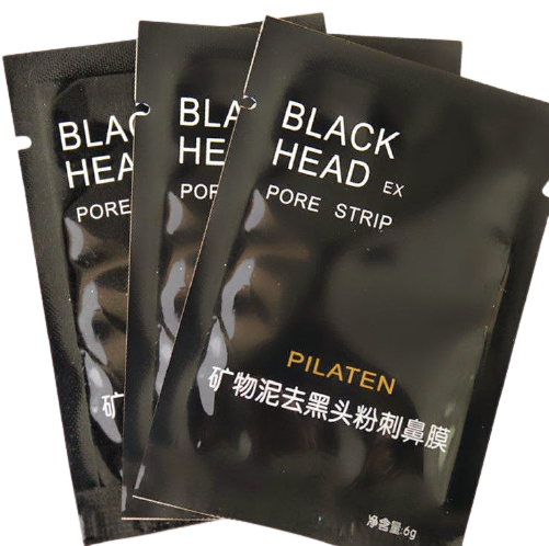 Черная маска-пленка от прыщей и черных точек - Black Head (strip pilaten)
