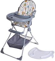 Стульчик для кормления Selby "252 Совы", серый
