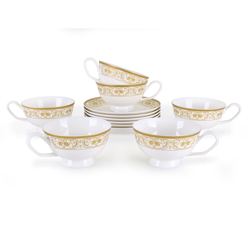 Позолоченные чайные пары на 6 персон Луиза (Акку, Казахстан), фото 1