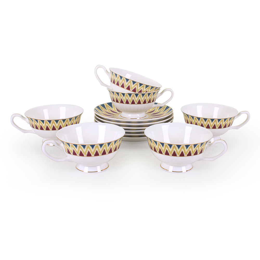 Позолоченные чайные пары на 6 персон Наргиз (Акку, Казахстан), фото 1