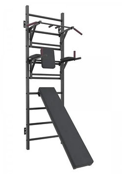 Шведская стенка металлическая 3 в 1 (стенка/турник/брусья)