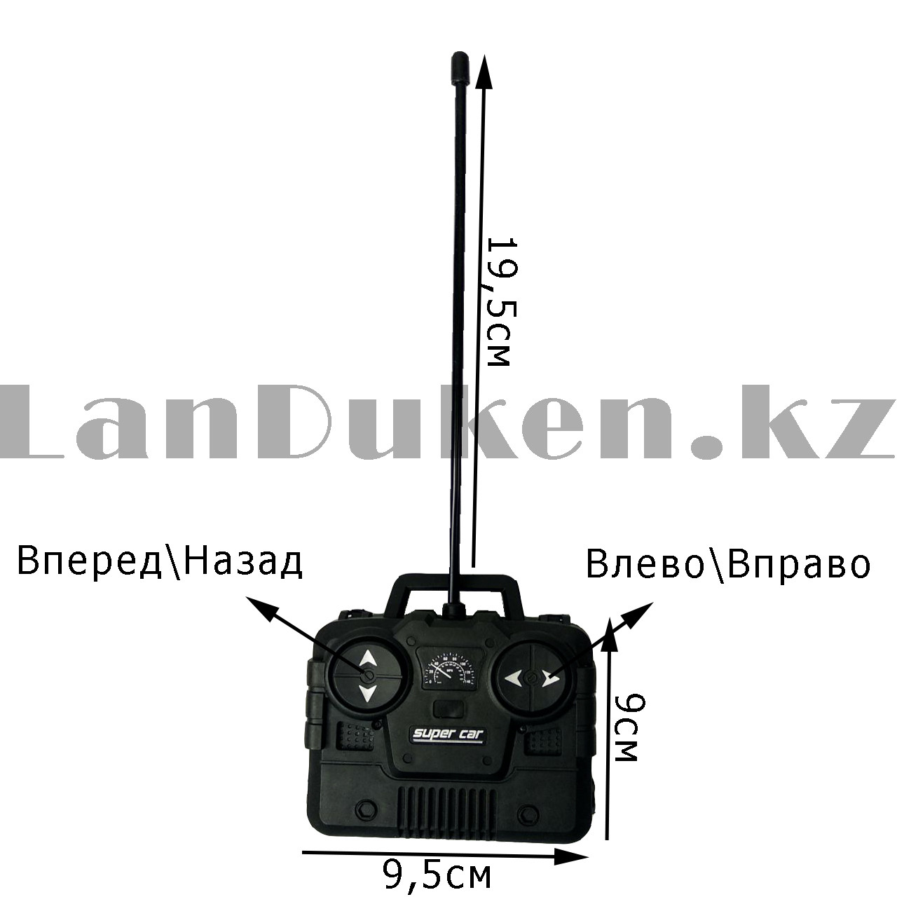 Машинка радиоуправляемая на батарейках с фарами Remote Control Car №5524-4А 1:20 черного цвета - фото 8 - id-p83221521