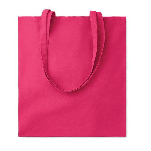Хлопковая сумка шоппер, розовая