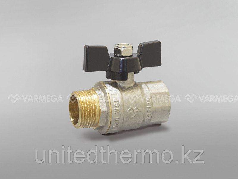 Кран шаровый 3/4" Varmega TORO В/Н, бабочка