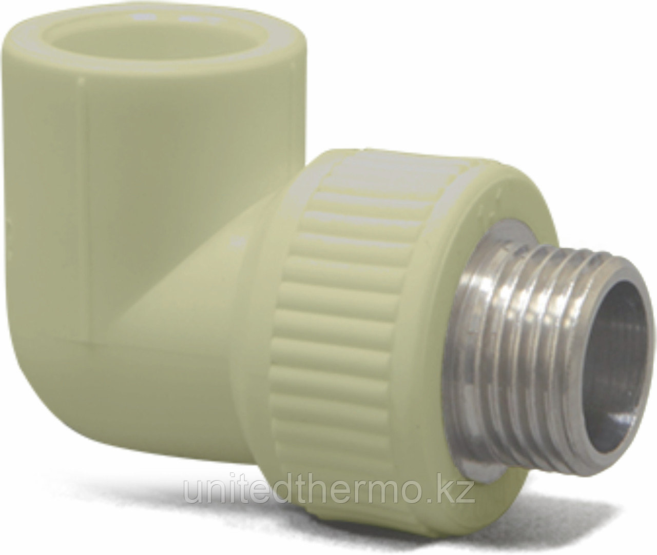 Угол 90° комбинированный НР 25Х3/4 Fusitek (СЕРЫЙ)