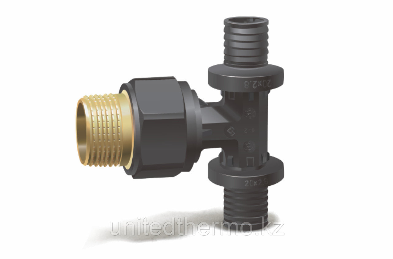 Тройник Varmega-fit d 20*3/4, с наружной резьбой